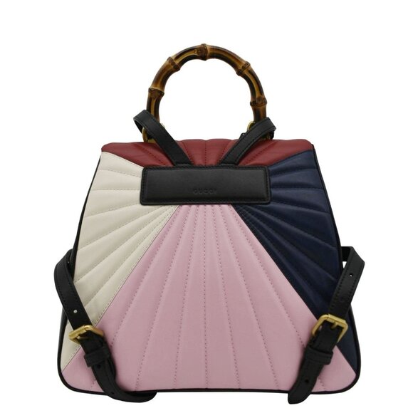 GUCCI  Queen Margaret Quilted Leather Bee Backpack Multicolor 476664 main image 6